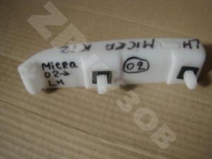 Micra K12E 2002 Кронштейн Задний на бампер LH

