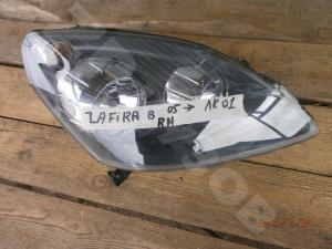 Zafira B 05-12 Фара RH чёрный фон
