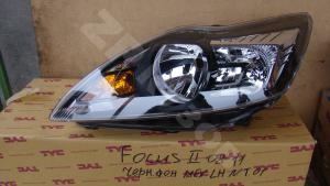 Focus II фара 08-11 LH не ксенон черный фон
