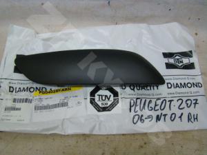 Peugeot 207 2006 Молдинг бампера Переднего Правый
