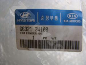 Kia Sportage 2010-15 Крыло переднее RH