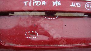 Tiida C11 2007- Бампер Зад Hb
