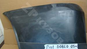 Doblo 2005- Накладки На бампер Задняя левая

