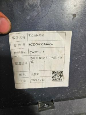 Exeed LX (FL) Business 2019> Кузов наружные съемные элементы Бампера  Задние