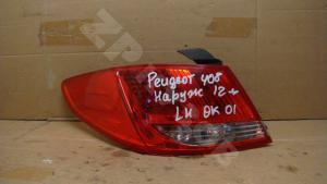 Peugeot 408 2012 Фонарь LH Наружные
