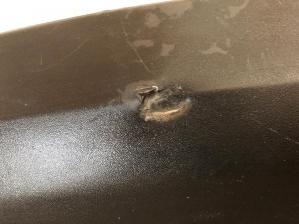 Hyundai Solaris 2010-2016 Юбка заднего бампера