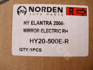 Elantra 00-05 зеркало Rh
