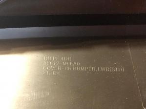 Kia Cerato 2018- Юбка заднего бампера